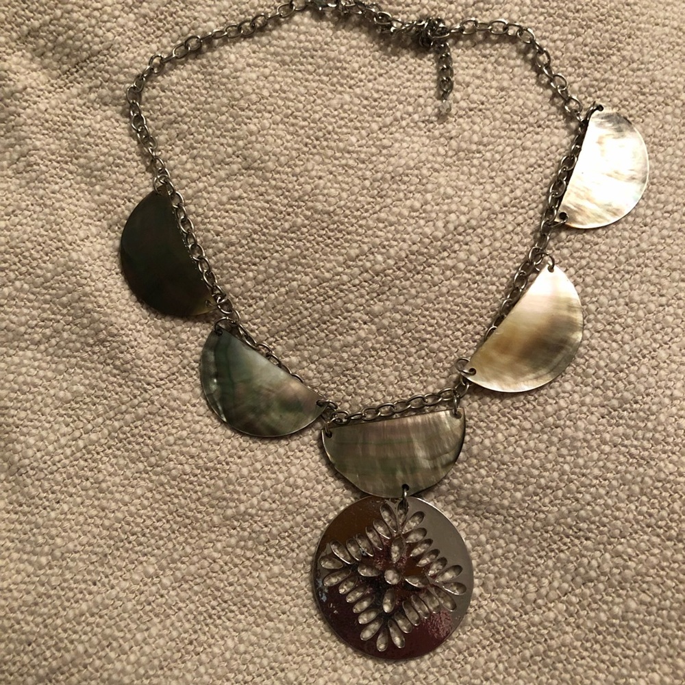 Mother of Pearl Statement Necklace